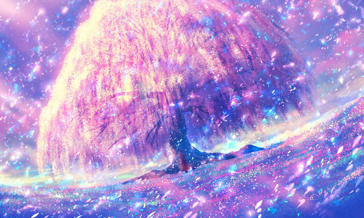 This is a pixiv picture whose title is 桜夢の風.