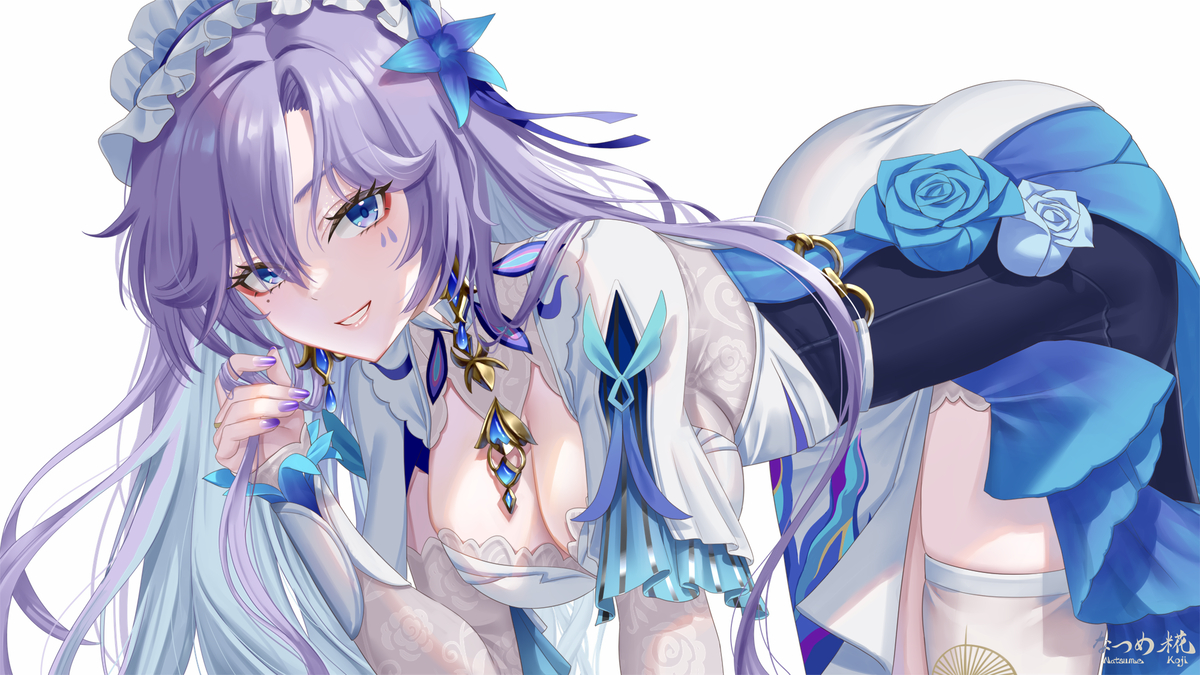This is a pixiv picture whose title is カンタレラ／鳴潮.