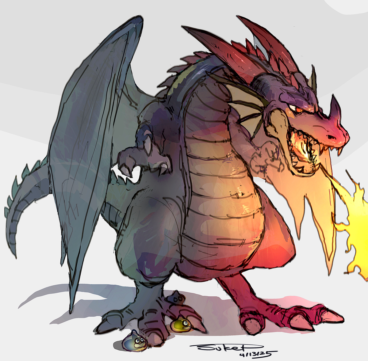 This is a pixiv picture whose title is 竜王.