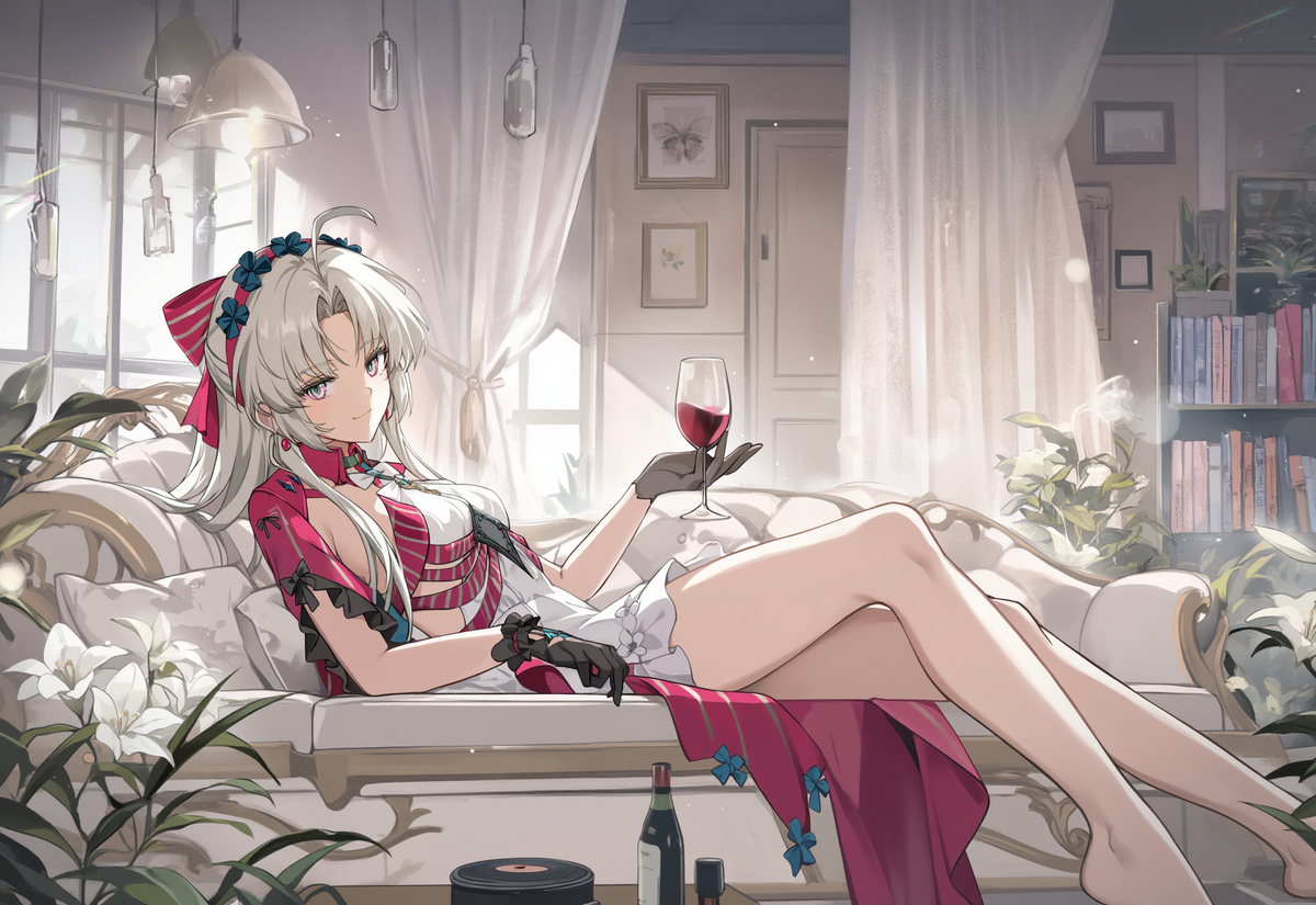 This is a pixiv picture whose title is 一緒に飲みますか？.