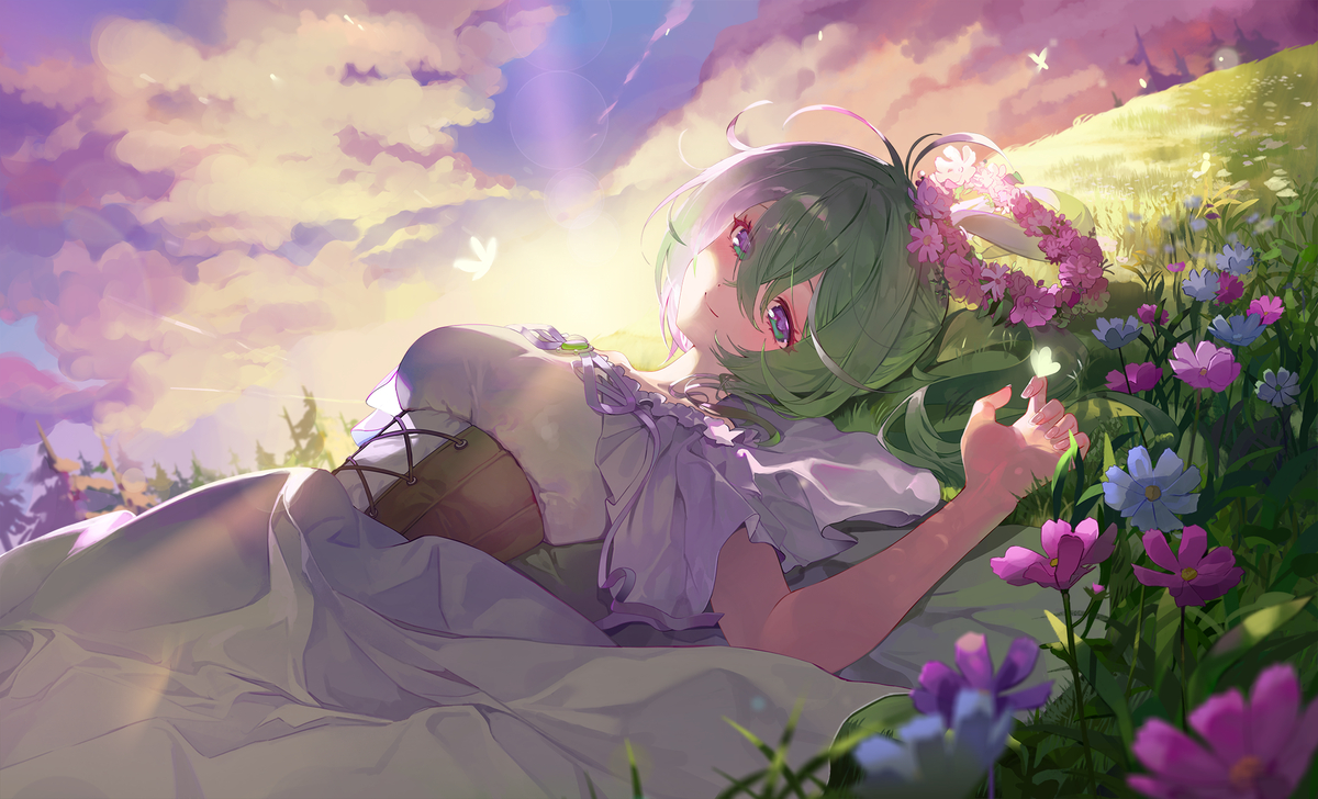 This is a pixiv picture whose title is [仕事絵] yuzuha riko.