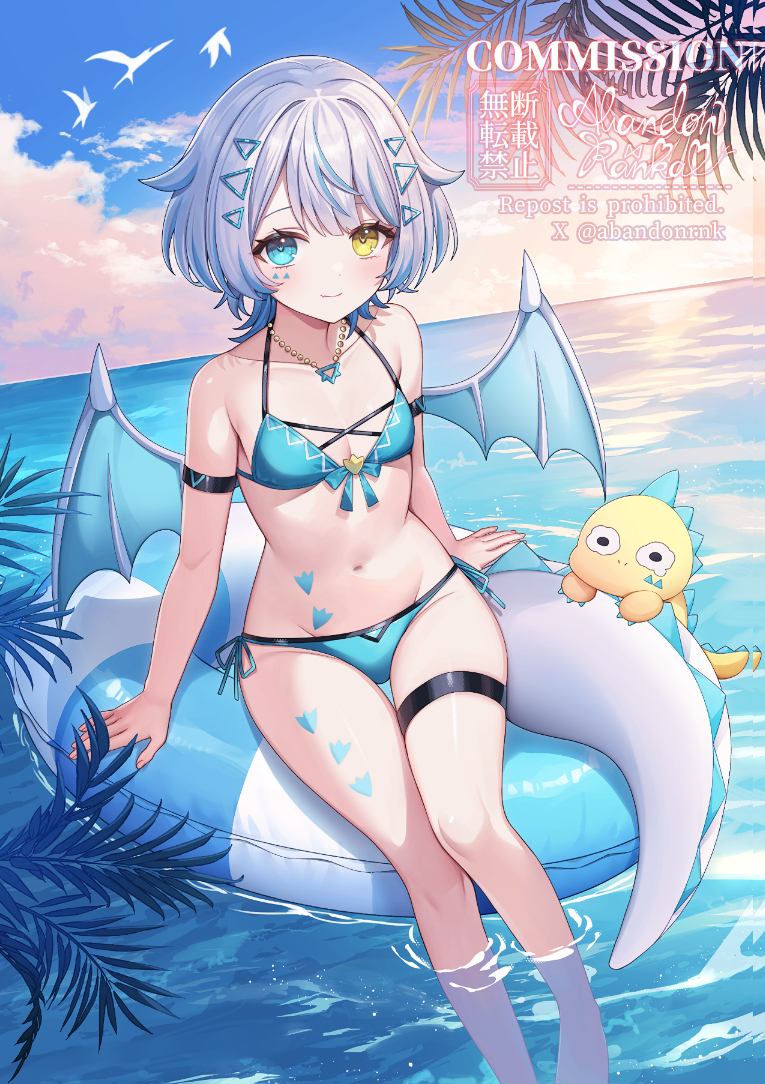 This is a pixiv picture whose title is skeb.
