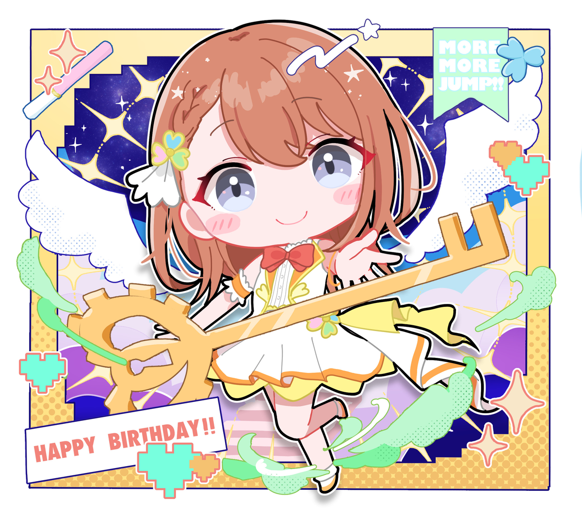 This is a pixiv picture whose title is 鳴らせFUN!!.
