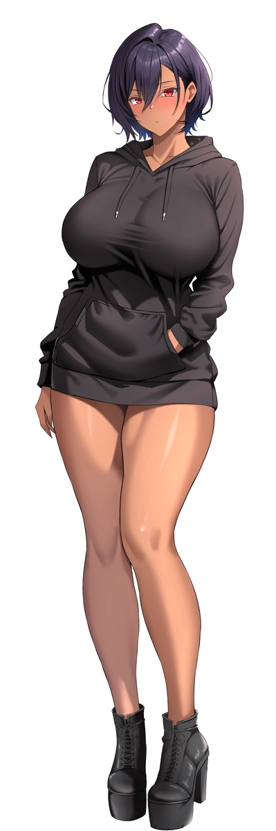 This is a pixiv picture whose title is うちの娘 J〇メイドちゃん.