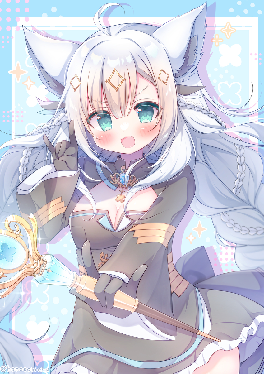 This is a pixiv picture whose title is 魔法少女のフブキちゃん.