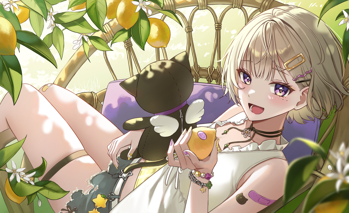This is a pixiv picture whose title is 🍋.