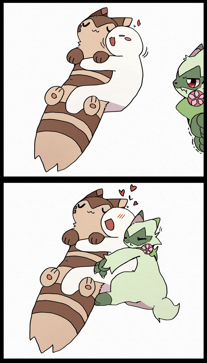 This is a pixiv picture whose title is 幸せのサンドイッチ.