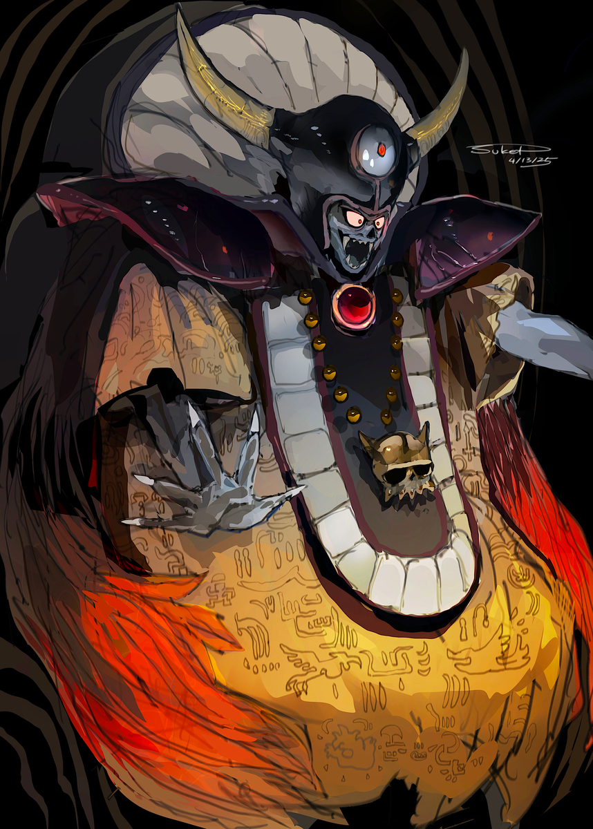 This is a pixiv picture whose title is 大魔王ゾーマ.