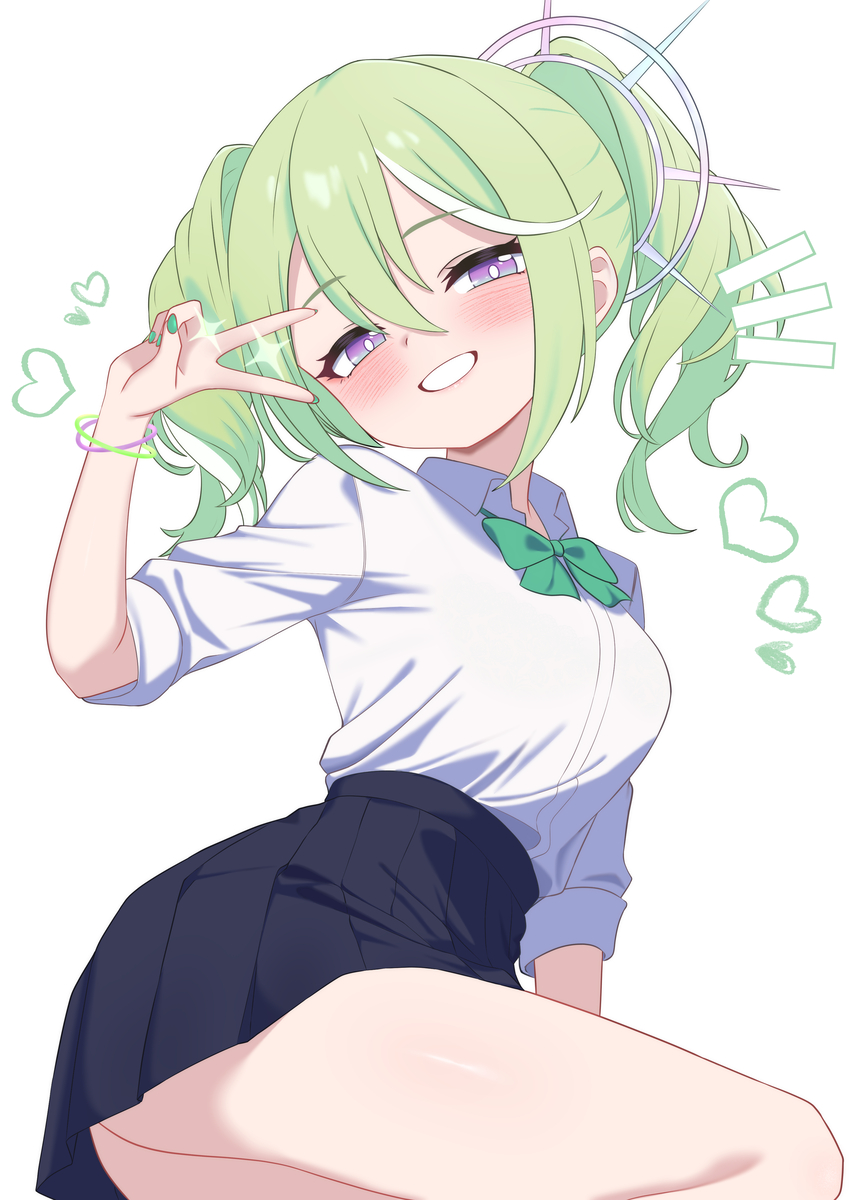 This is a pixiv picture whose title is 교복 리코.