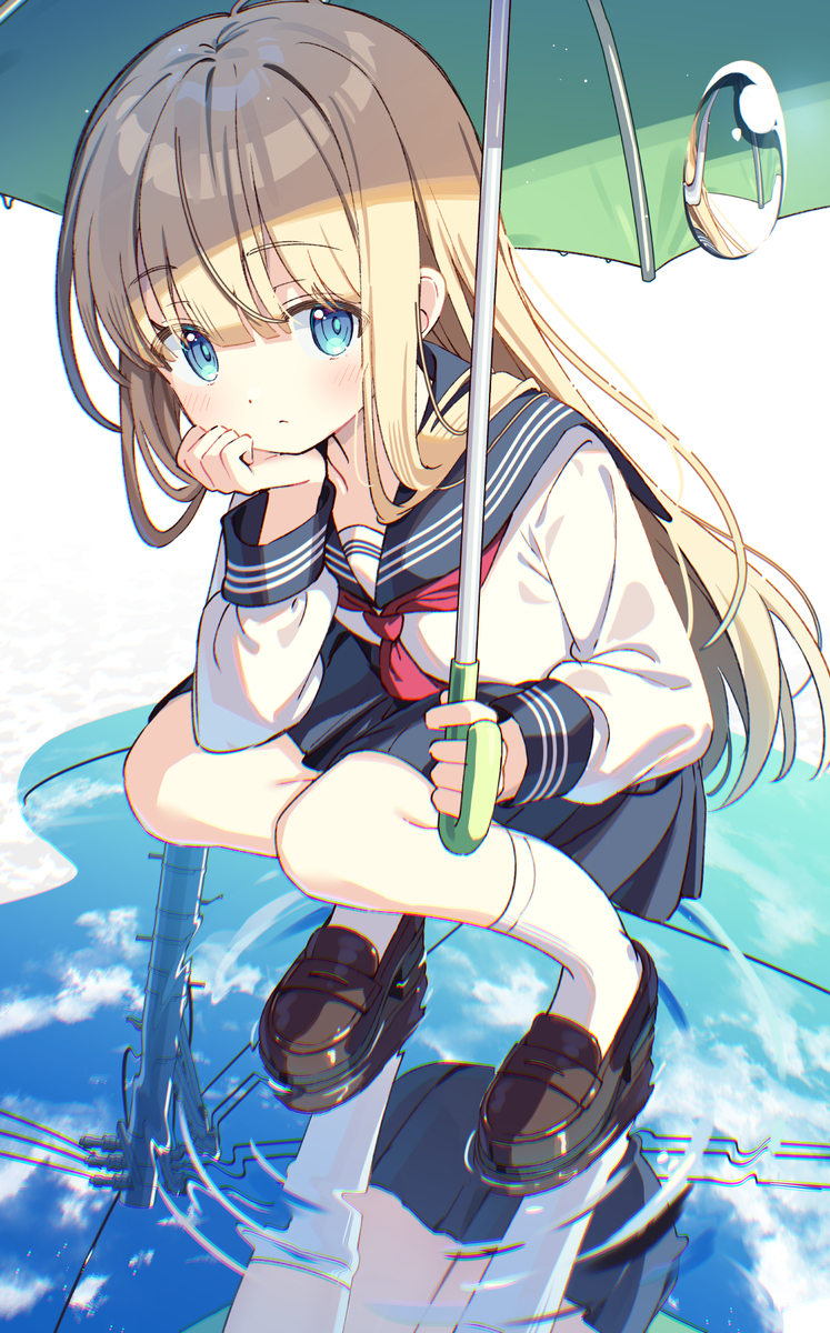 This is a pixiv picture whose title is 雨上がり.