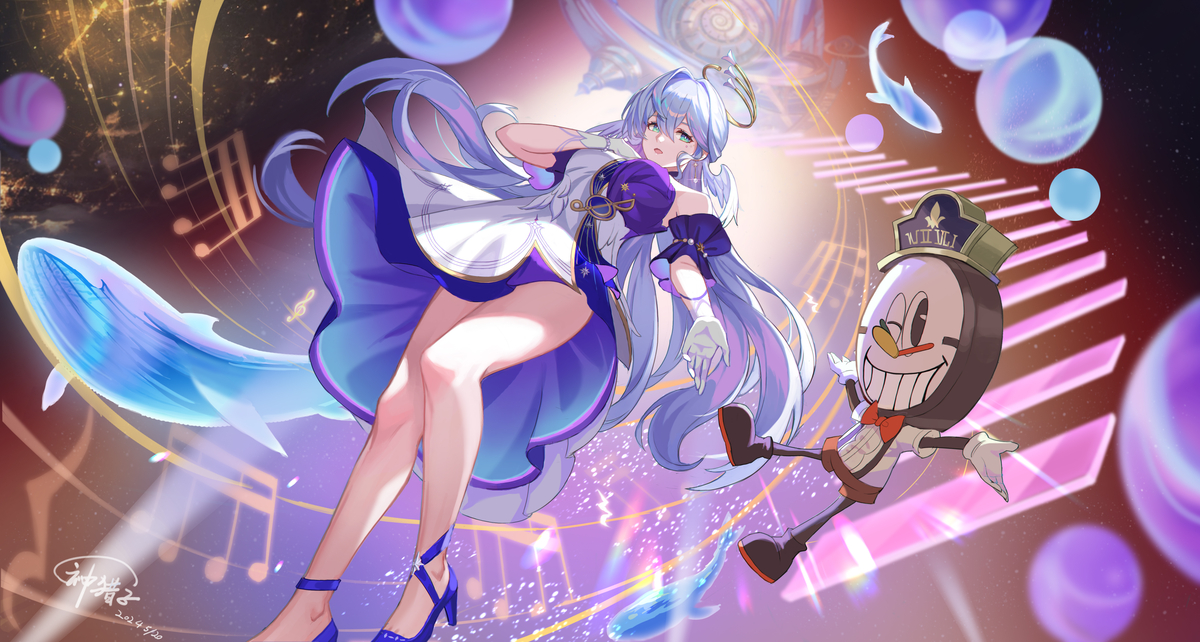 This is a pixiv picture whose title is 崩坏 星穹铁道 知更鸟同人   520献礼~.