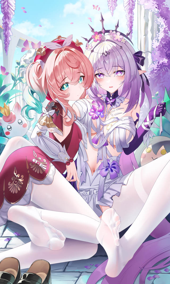 This is a pixiv picture whose title is 遐蝶风堇全年龄🦄🦄🦄🦋🦋🦋🦋.