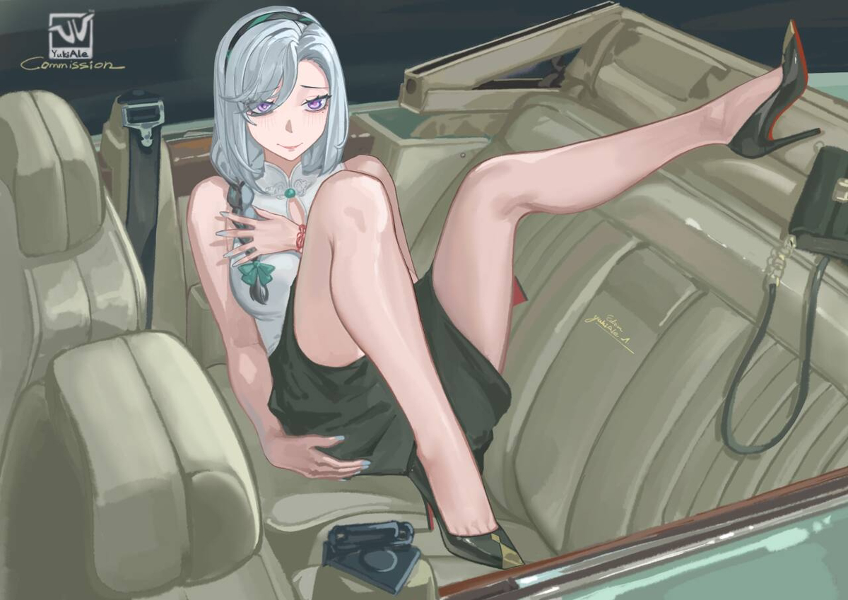 This is a pixiv picture whose title is Shenhe & Corniche II.