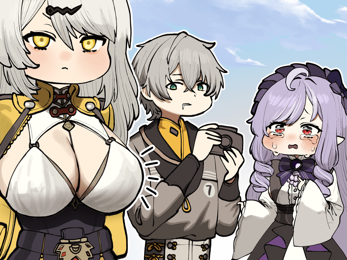 This is a pixiv picture whose title is 파에톤님...저 뽑아 주실 거죠??.