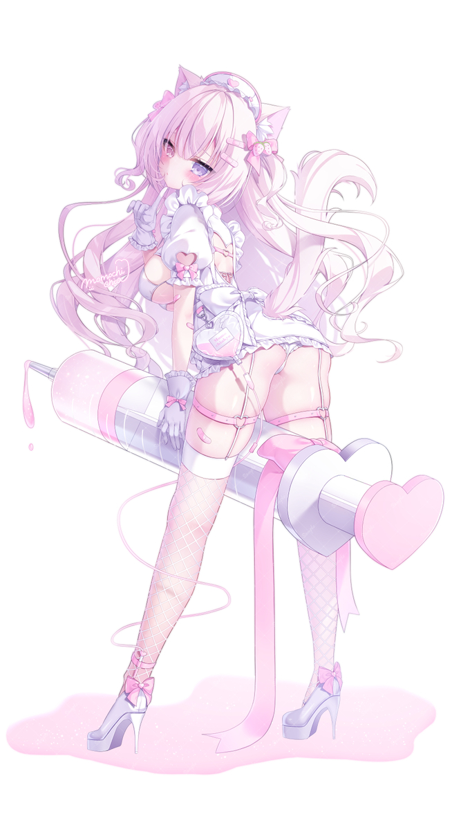 This is a pixiv picture whose title is ちゅうにゅう…❔💉🤍.