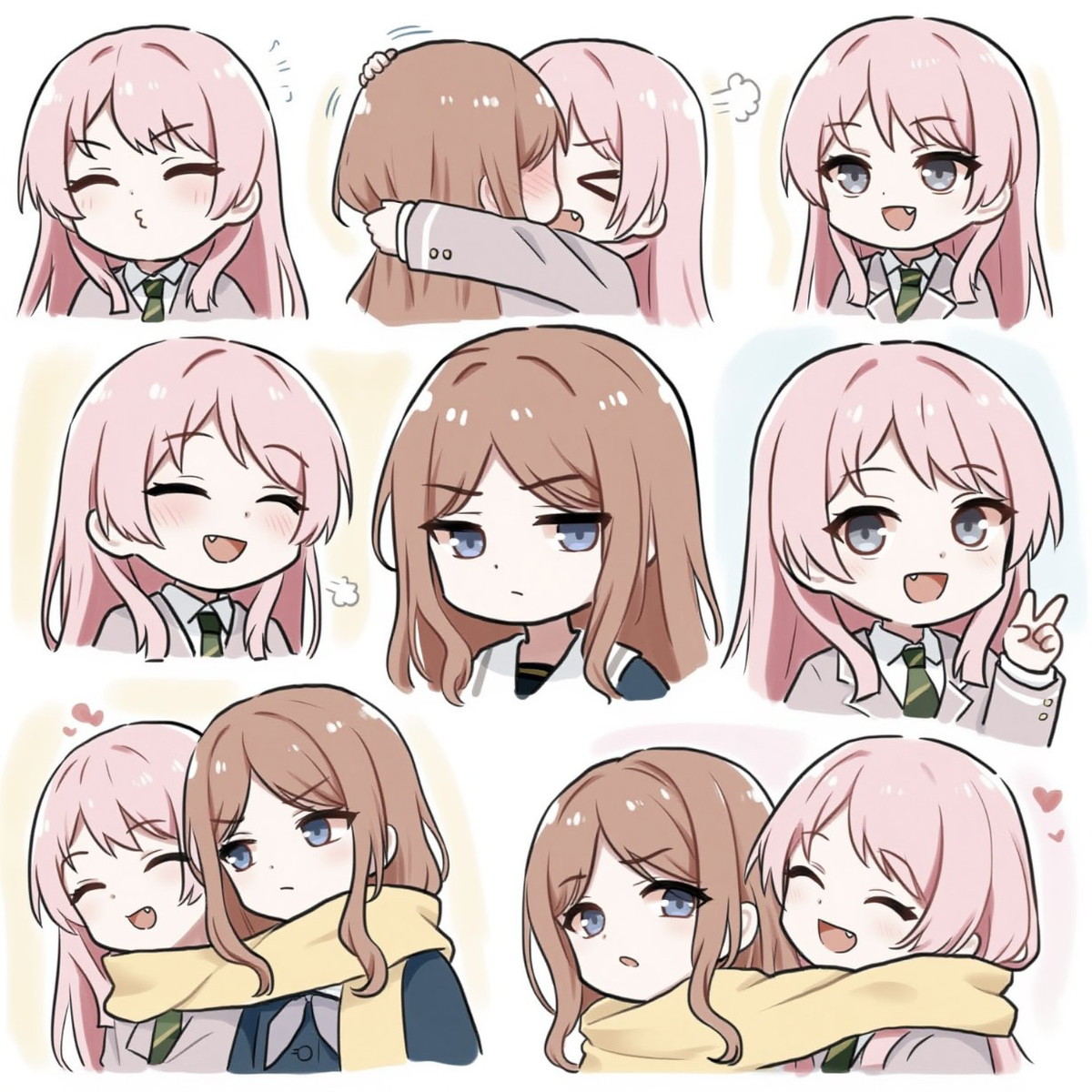 This is a pixiv picture whose title is soyo亲亲.