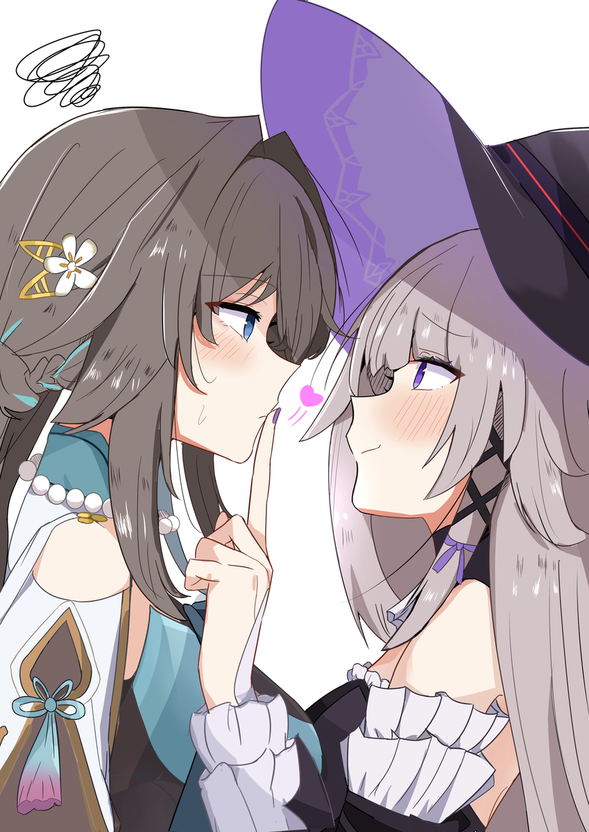 This is a pixiv picture whose title is ルアンandヘルタ.