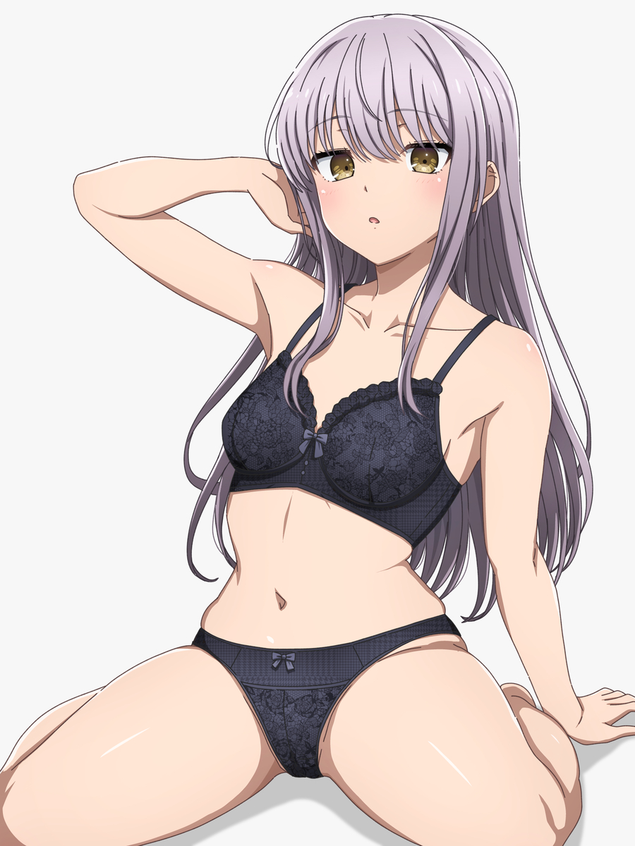 This is a pixiv picture whose title is 下着友希那.