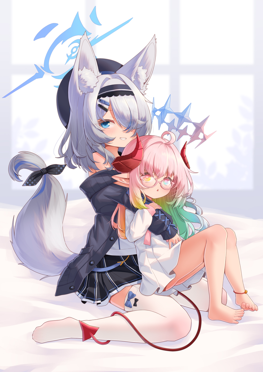 This is a pixiv picture whose title is [稿]抱抱🥰.