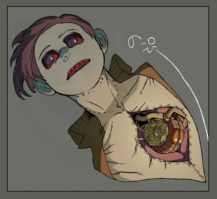 This is a pixiv picture whose title is スチパン×吸血鬼.
