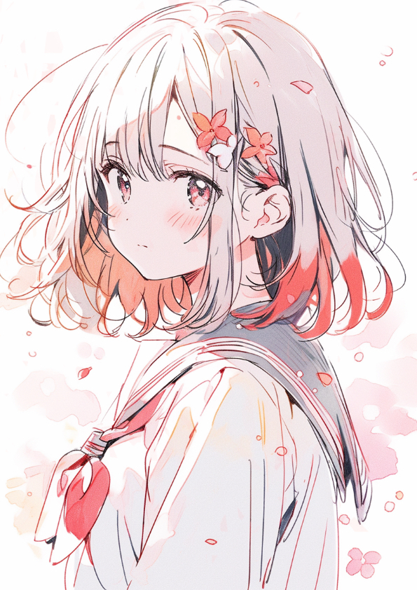 This is a pixiv picture whose title is 『farewell』.