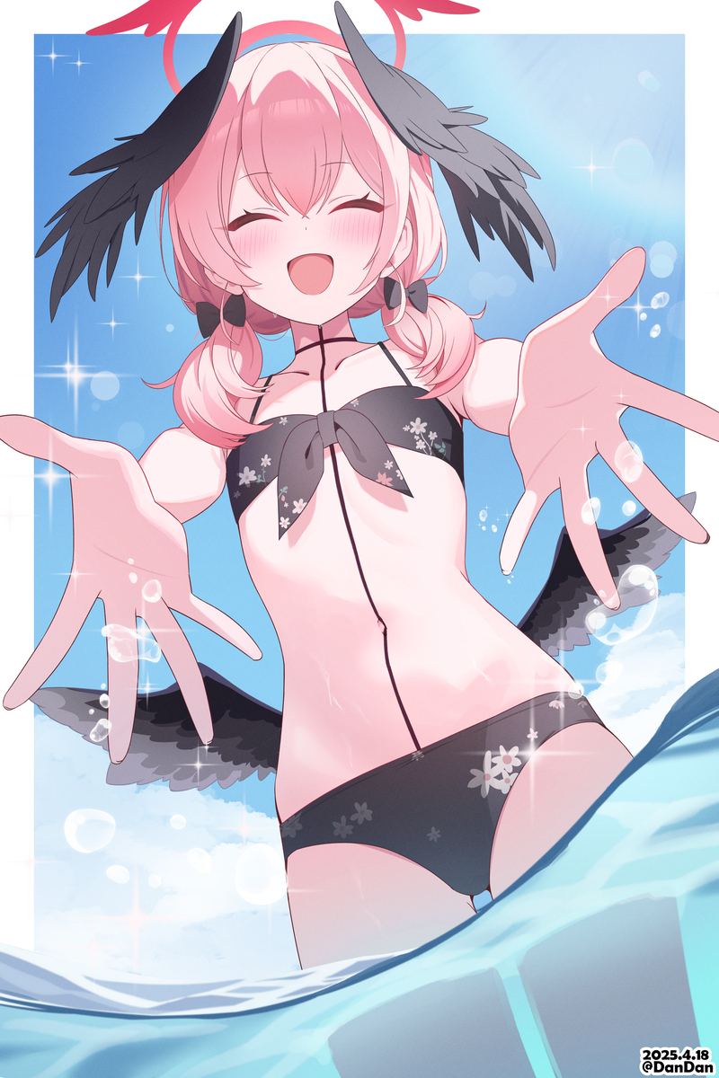 This is a pixiv picture whose title is 下江コハル(水着).