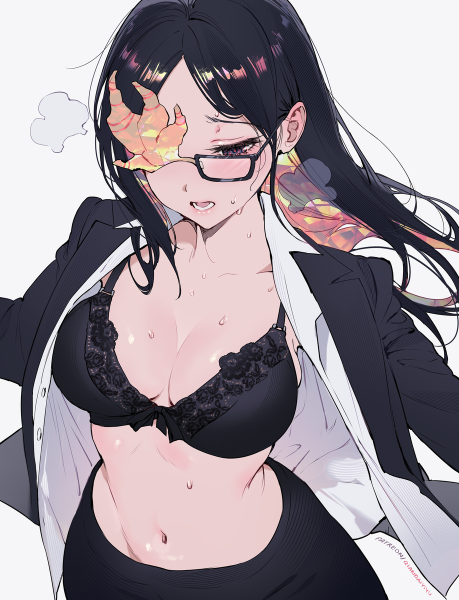 This is a pixiv picture whose title is Coral Glasses.