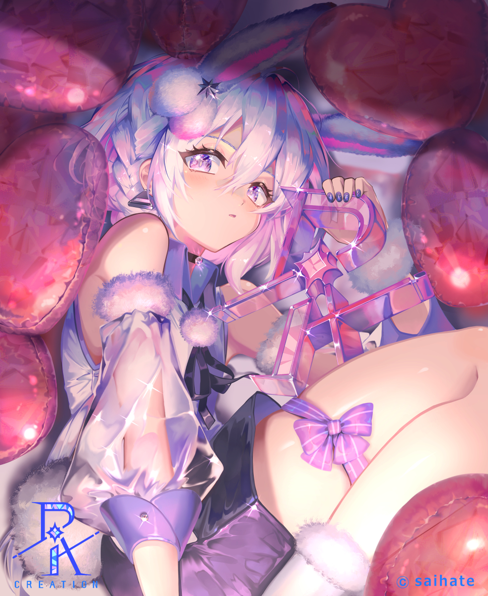 This is a pixiv picture whose title is きらきらうさぎ.