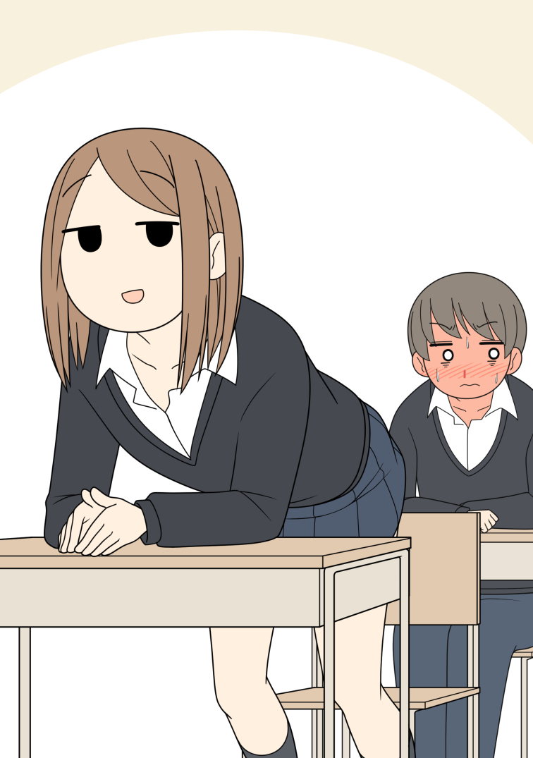 This is a pixiv picture whose title is とてもスカートが短いけど誰にもパンツを見られたことがない女の子.