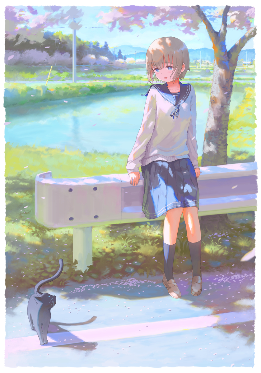 This is a pixiv picture whose title is 春.