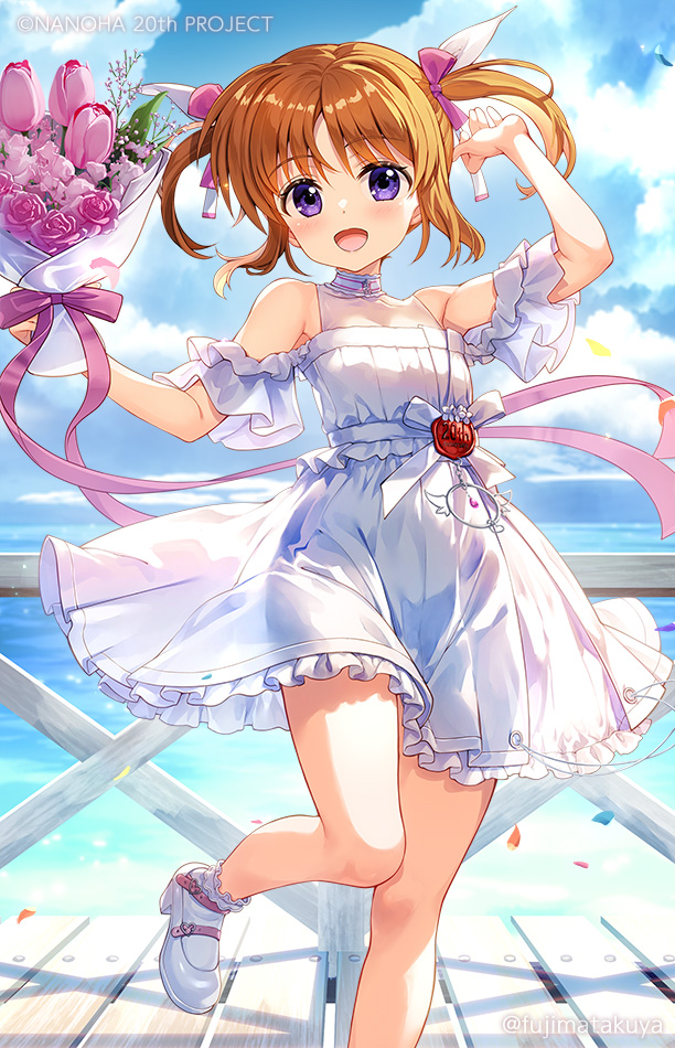This is a pixiv picture whose title is リリカルなのは20周年記念 高町なのは.