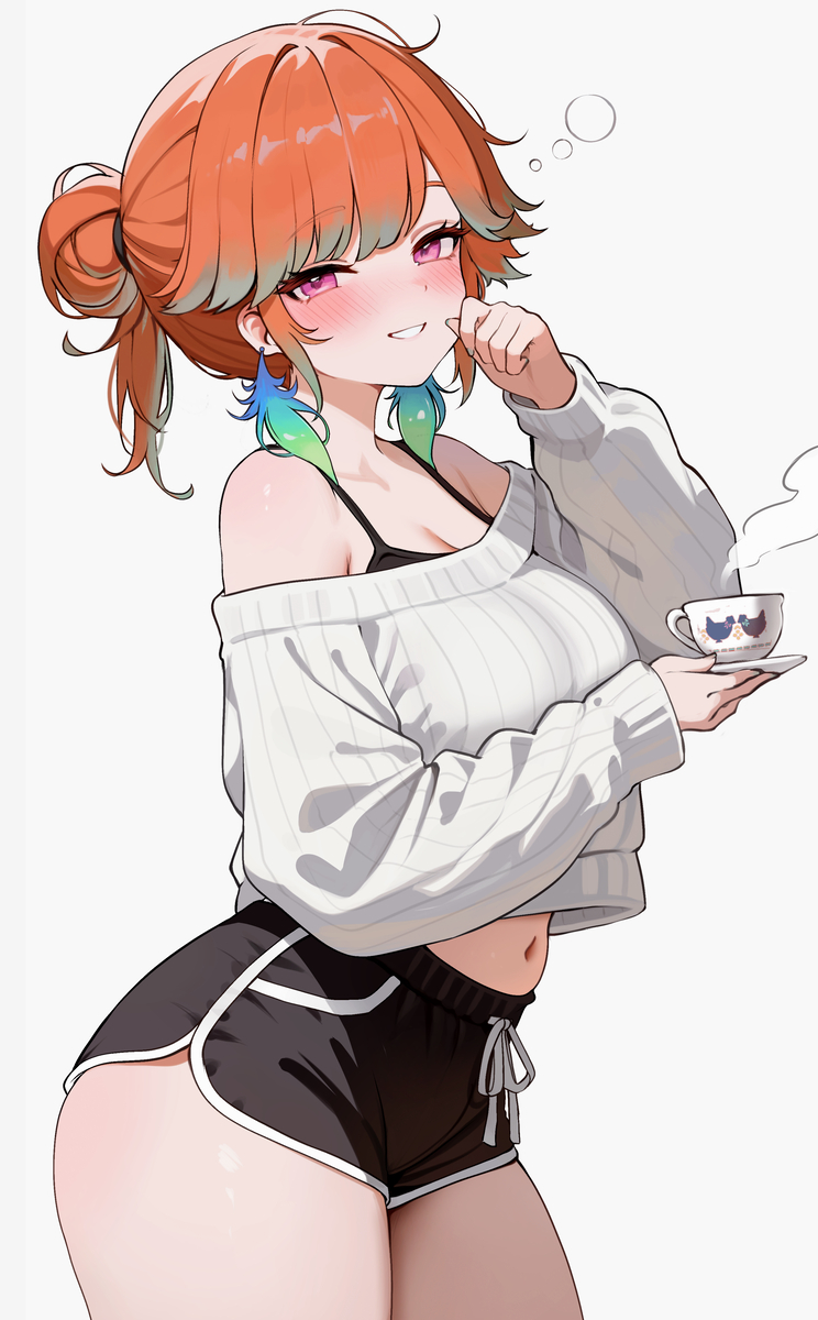 This is a pixiv picture whose title is Kiara 🧡.