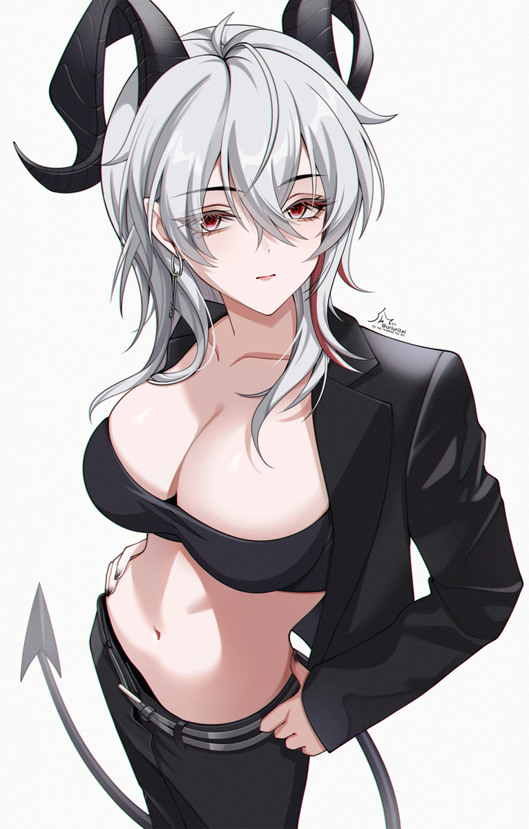 This is a pixiv picture whose title is スーツなザンニーさん.