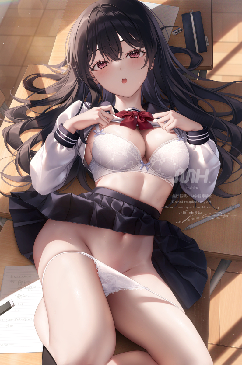 This is a pixiv picture whose title is 放課後.