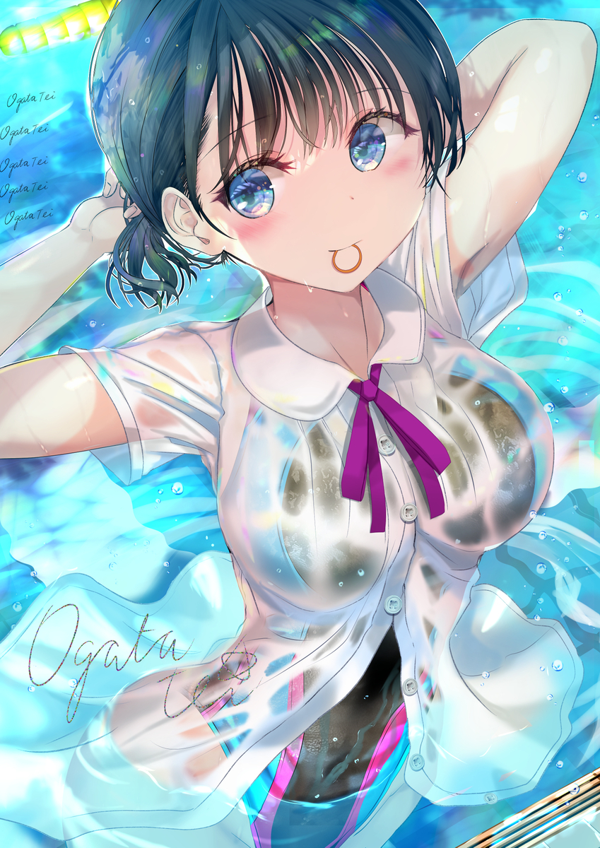 This is a pixiv picture whose title is 「もうすぐ夏だね、楽しみだね」.