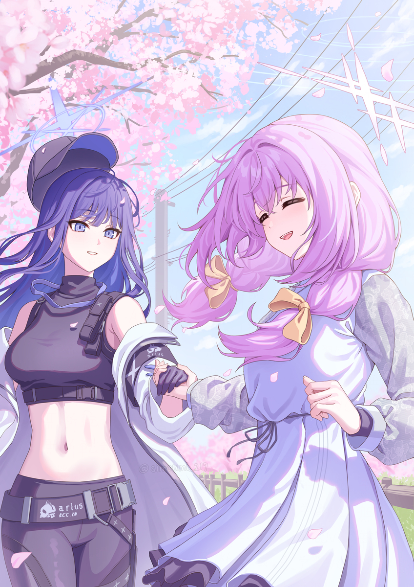 This is a pixiv picture whose title is お花見.
