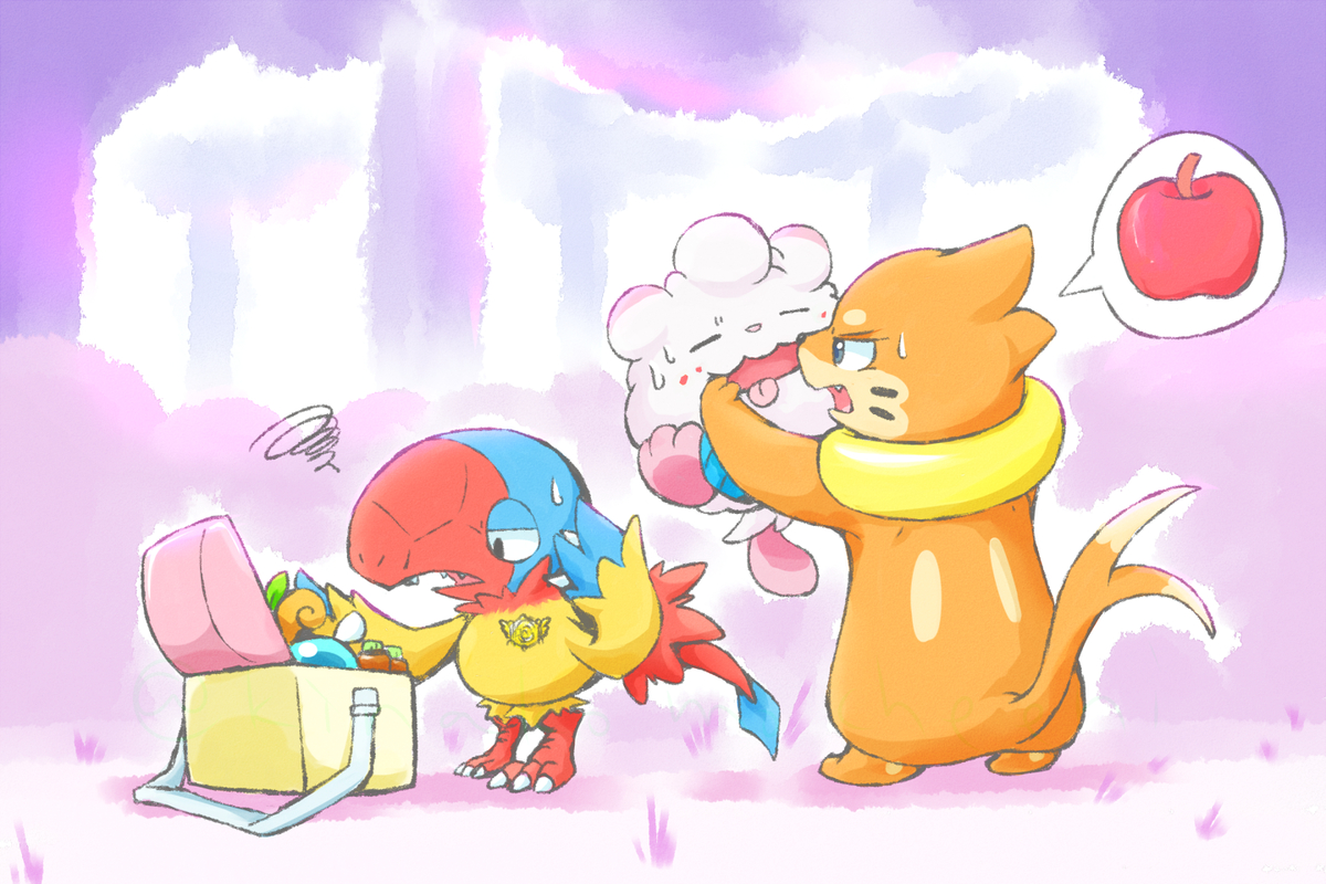 This is a pixiv picture whose title is つまみ食い.