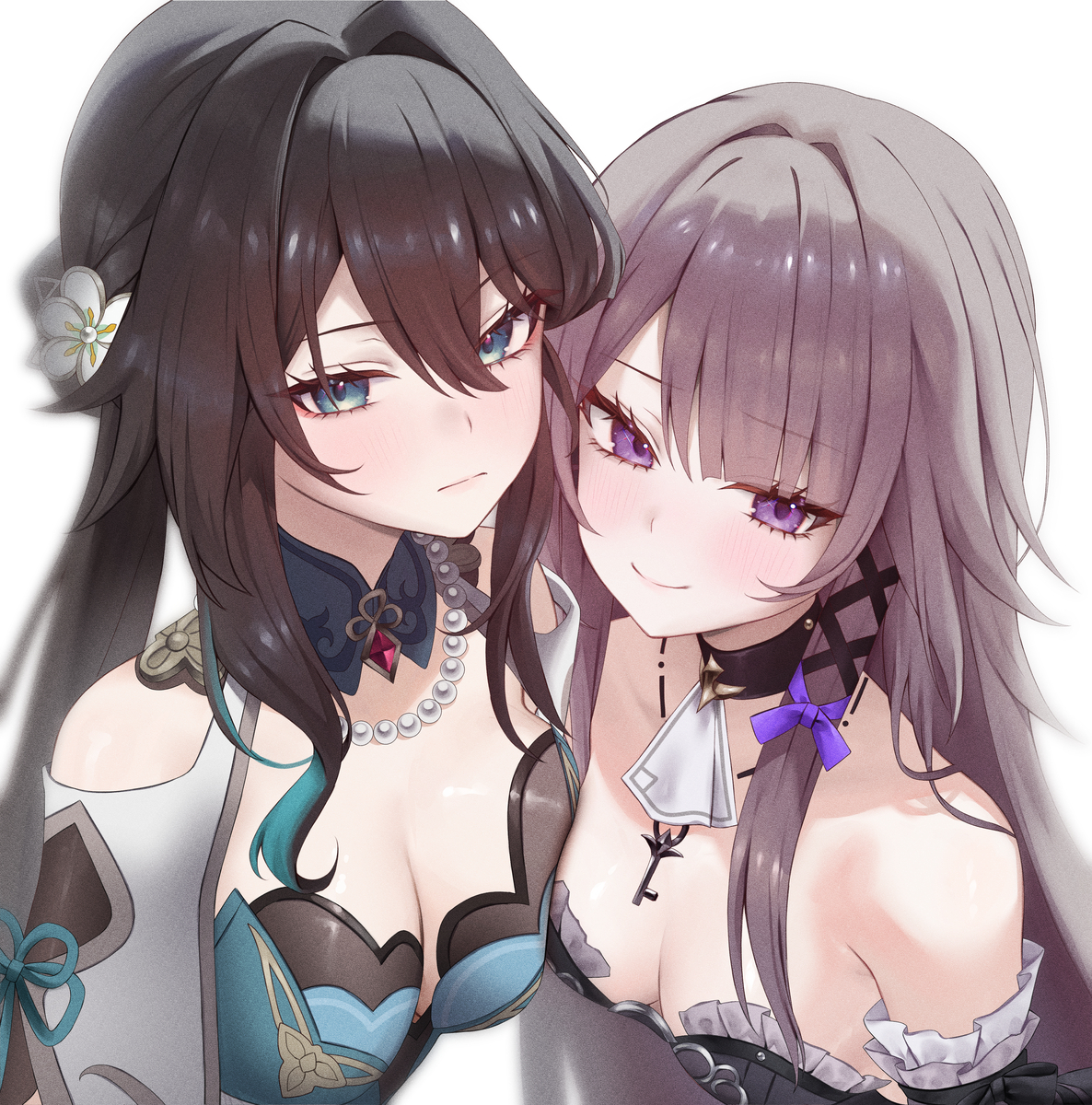 This is a pixiv picture whose title is Herta&Ruan Mei.