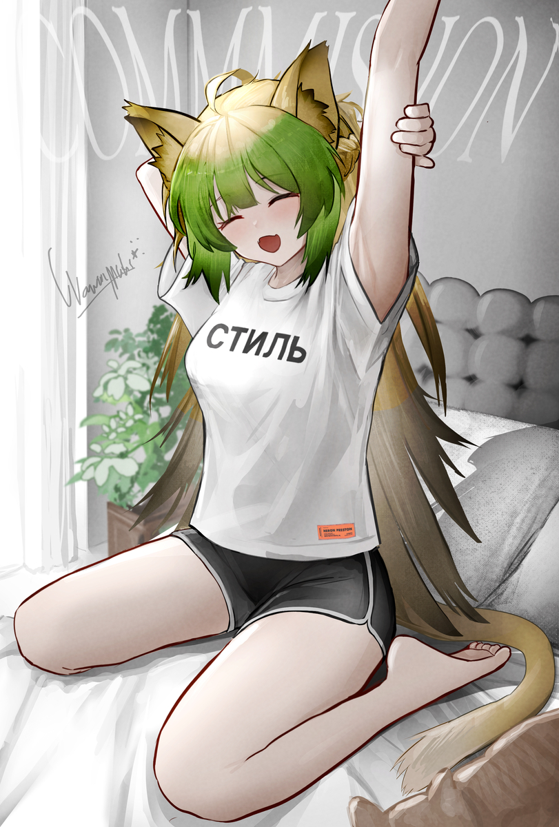 This is a pixiv picture whose title is Atalanta Commission.