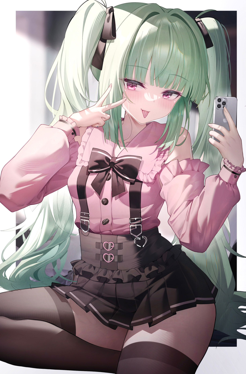 This is a pixiv picture whose title is 地雷女丛雨.