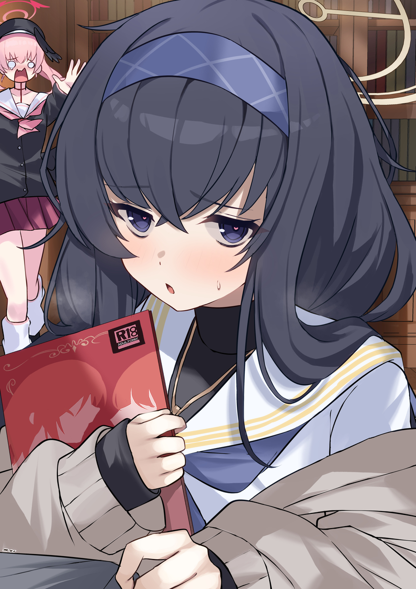 This is a pixiv picture whose title is こ、この本みたいな事しましょう・・・♡.