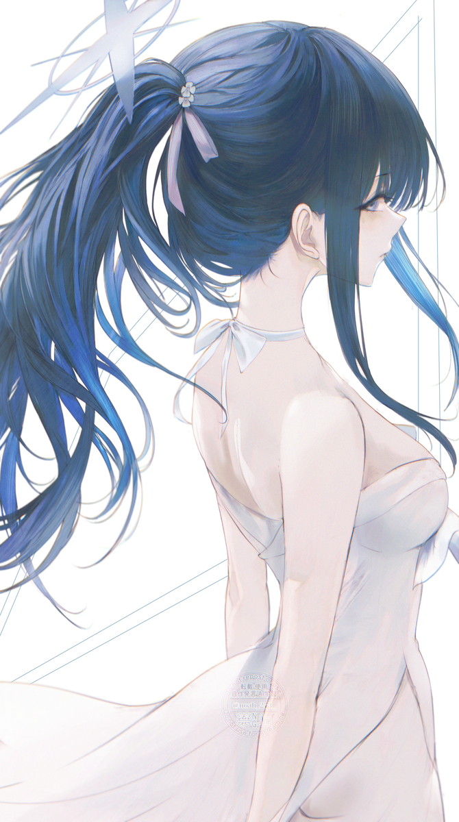 This is a pixiv picture whose title is 錠前サオリ(ドレス).