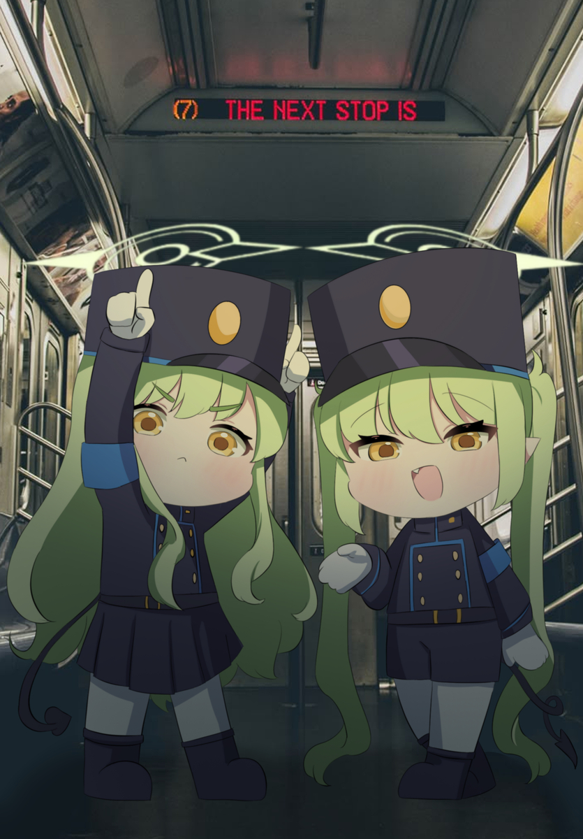 This is a pixiv picture whose title is 다음 정거장은?.
