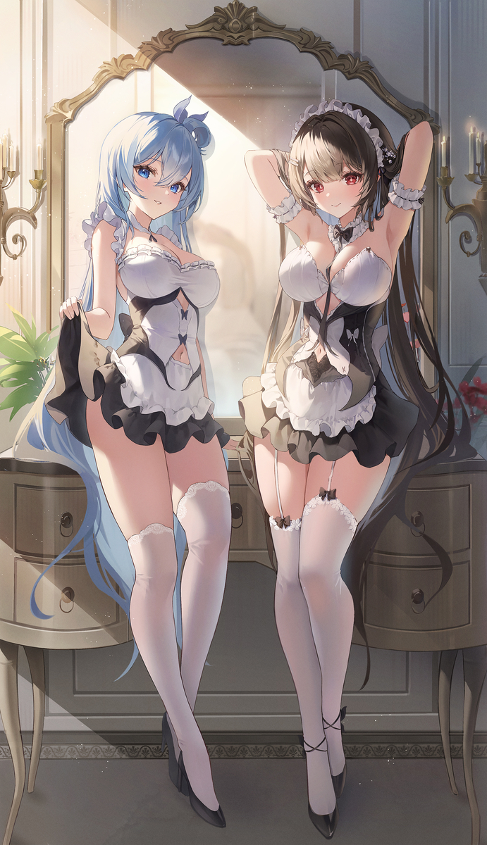 This is a pixiv picture whose title is メイド.