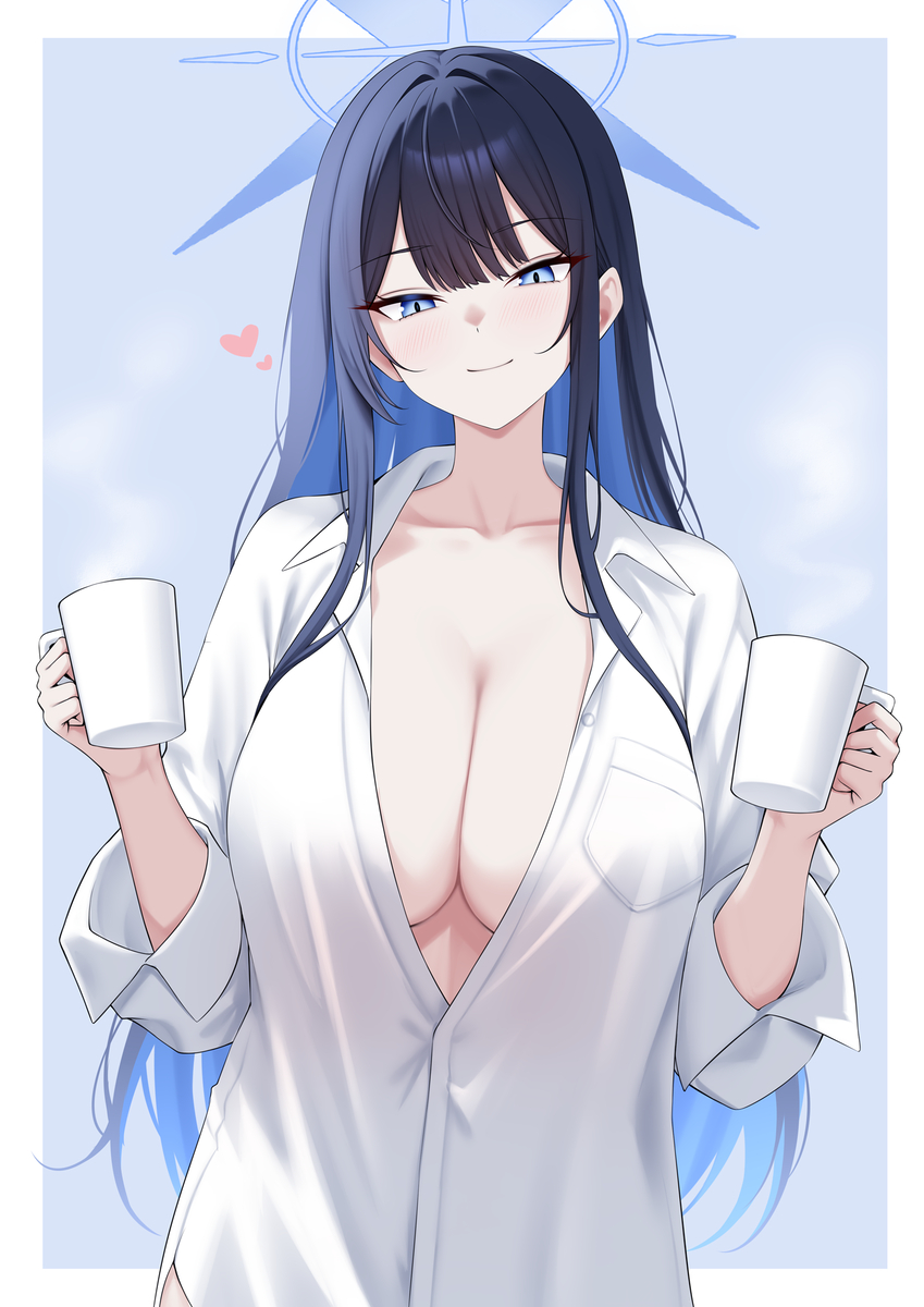 This is a pixiv picture whose title is Morning-time Saori / 「朝の時間のサオリ」💙.