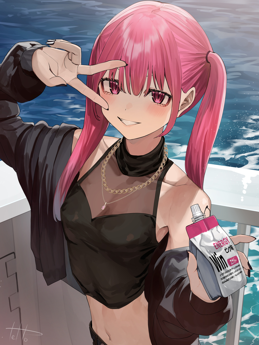 This is a pixiv picture whose title is ピース！.