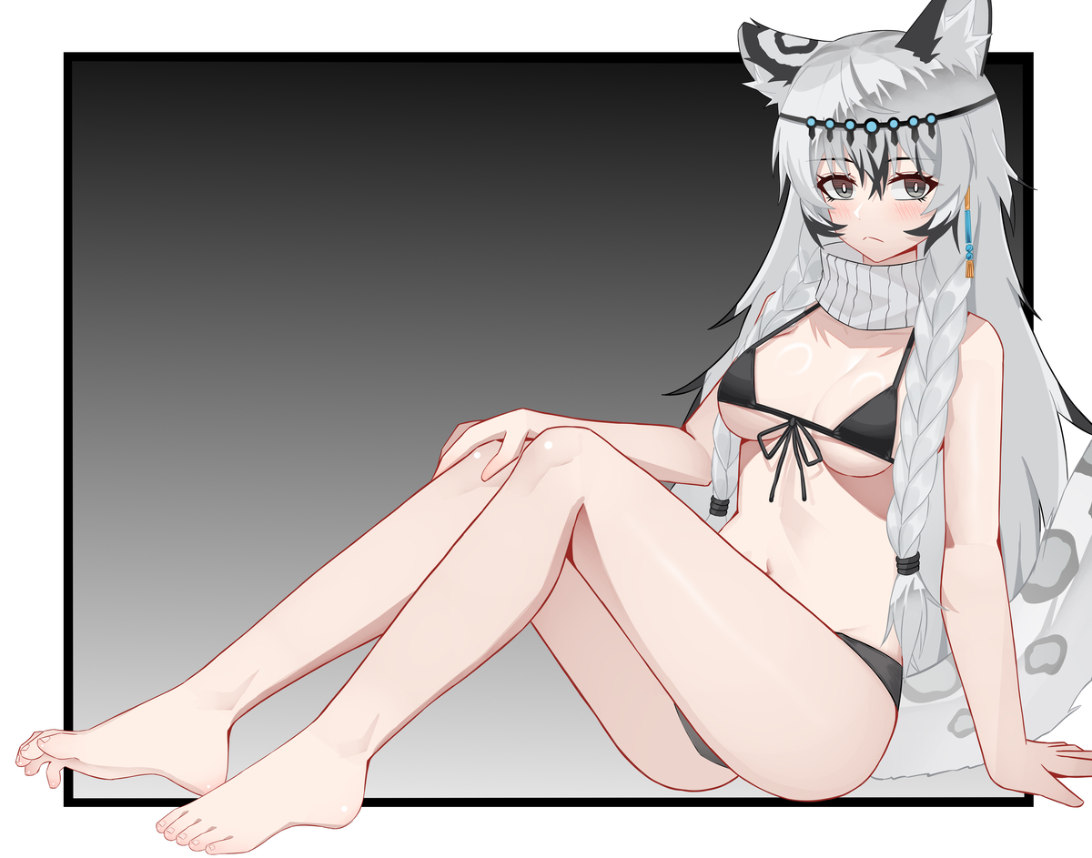 This is a pixiv picture whose title is 芝士雪豹.