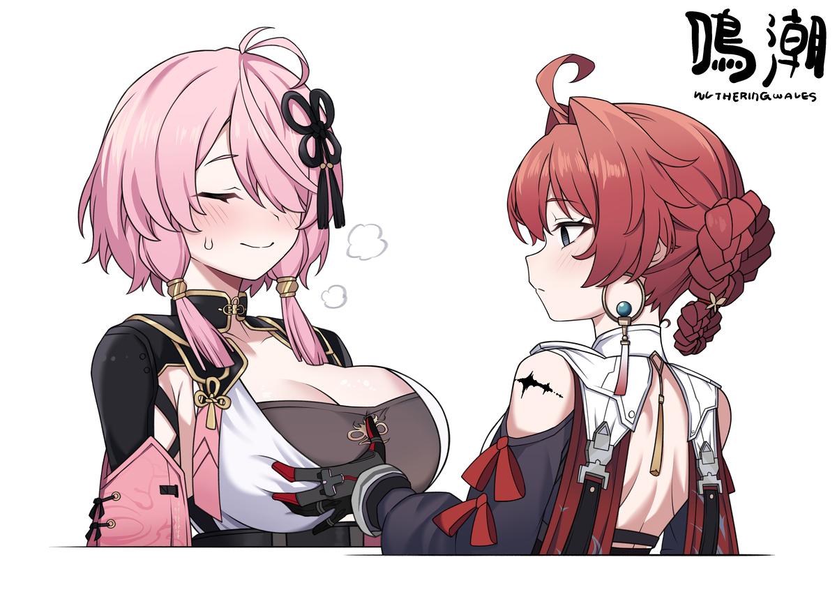 This is a pixiv picture whose title is 丹瑾ちゃん…桃祈ちゃん….