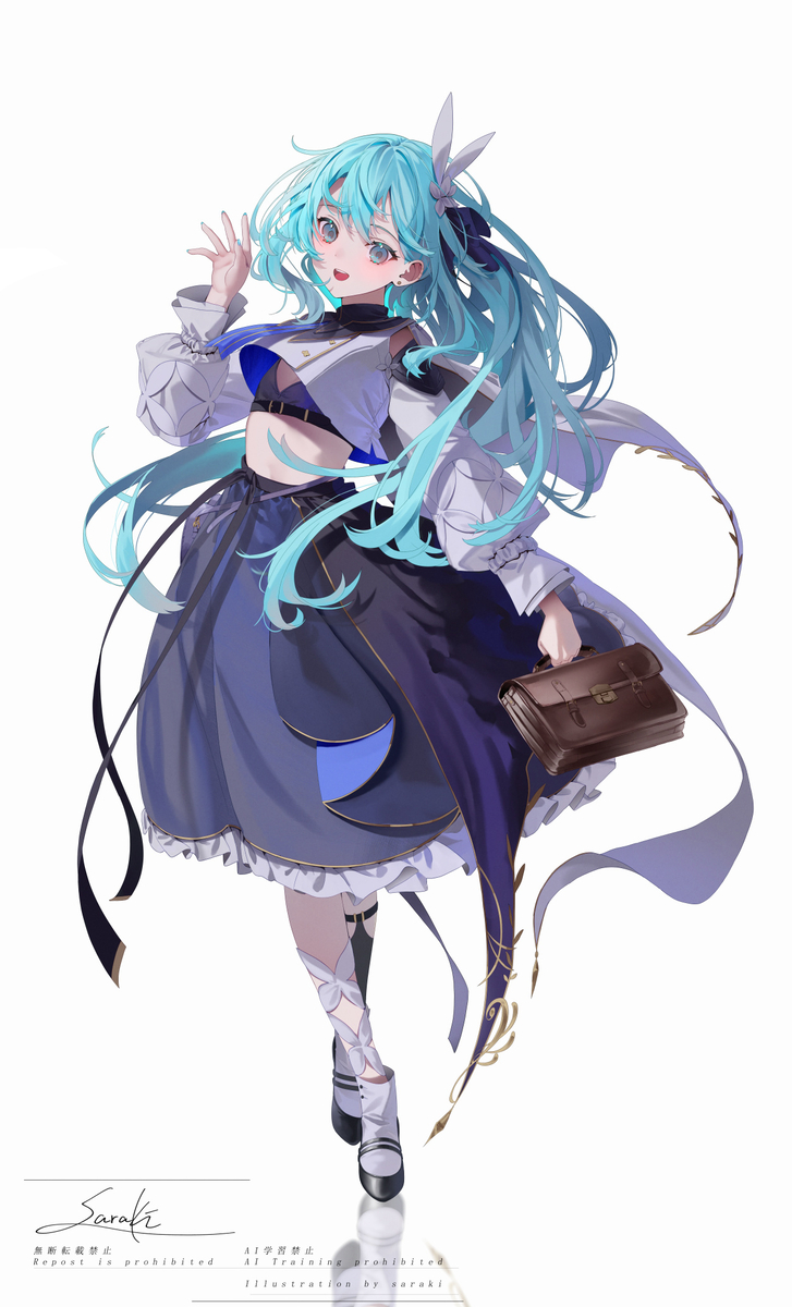 This is a pixiv picture whose title is うちのこちゃん立ち絵風.
