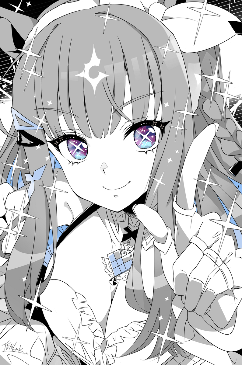 This is a pixiv picture whose title is 「その目は口ほどに」.